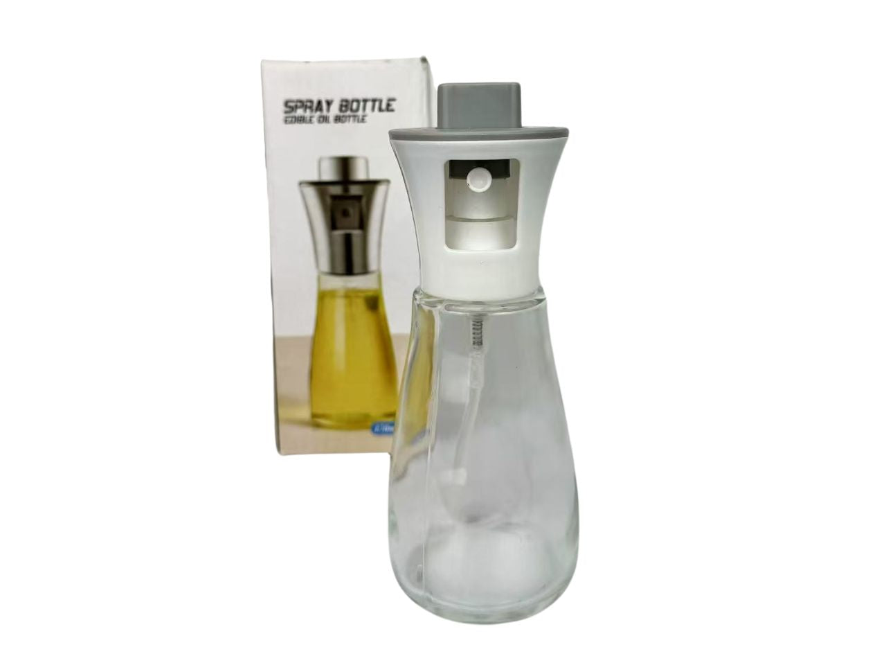 Oliera spray 200ml in vetro con tappo bianco