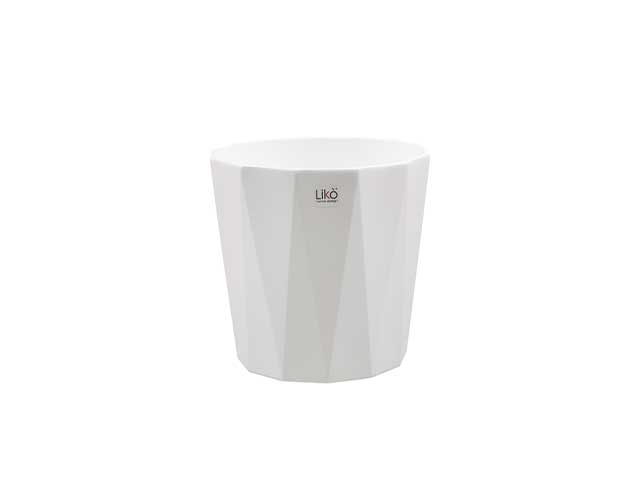 Cache pot d.13,5xh.12,7cm colore bianco