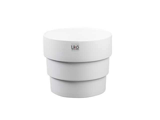 Cache pot h22.5 d27cm bianco cr20/27w