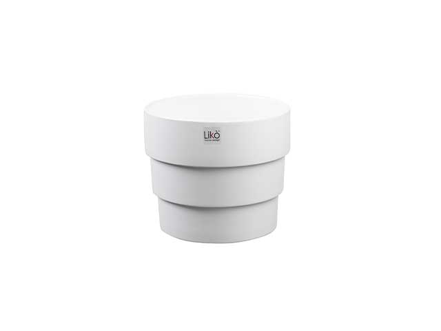Cache pot h16 d19cm bianco cr20/19w
