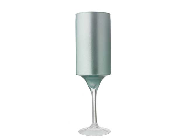 L.metal glitesta di vaso h50 d15 tiffany c/stelo 150/0812