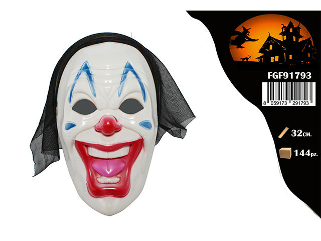 Maschera mostro c/velo 32cm