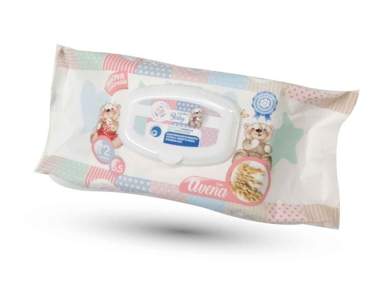 Salviette baby avena 72 pezzi 59754