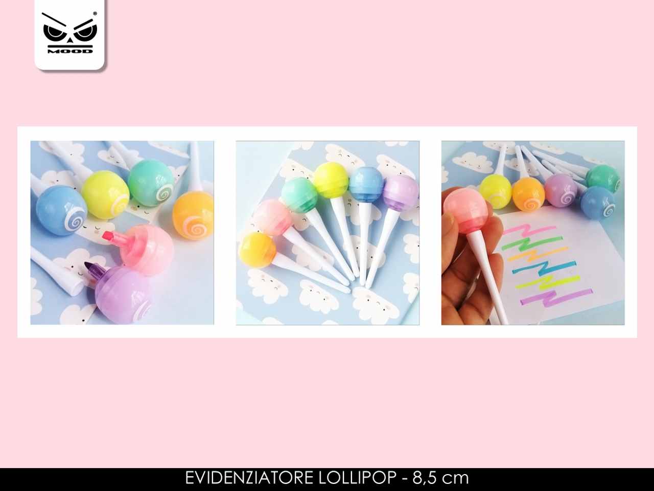 Lollipop evidenziatore 6 pezzi st6423