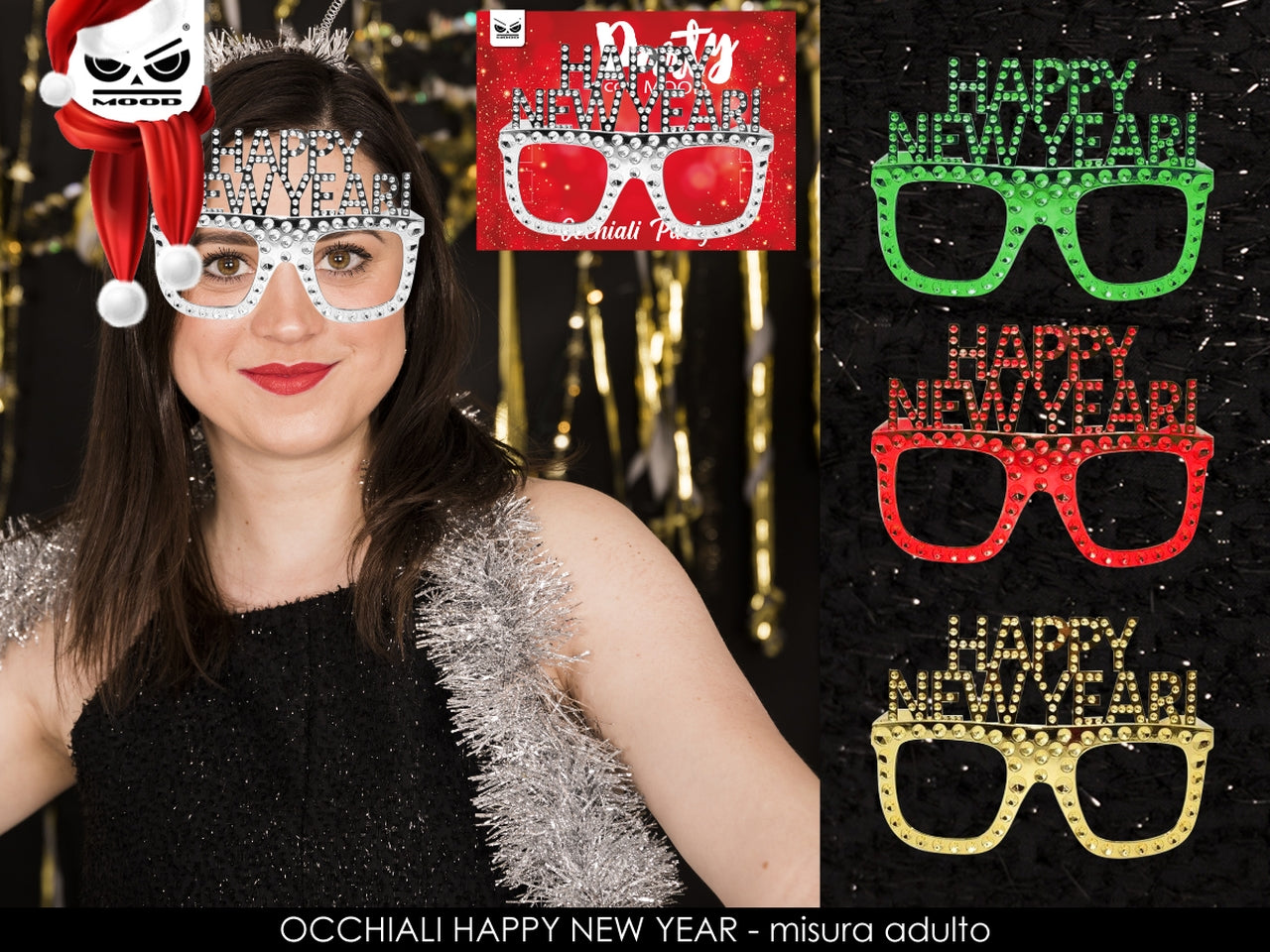 Occhiali happy new year