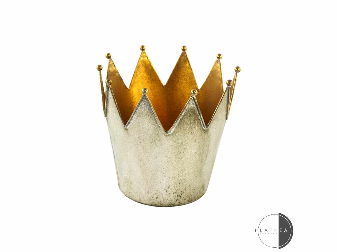Corona argento/ oro d.16x15cm in metallo