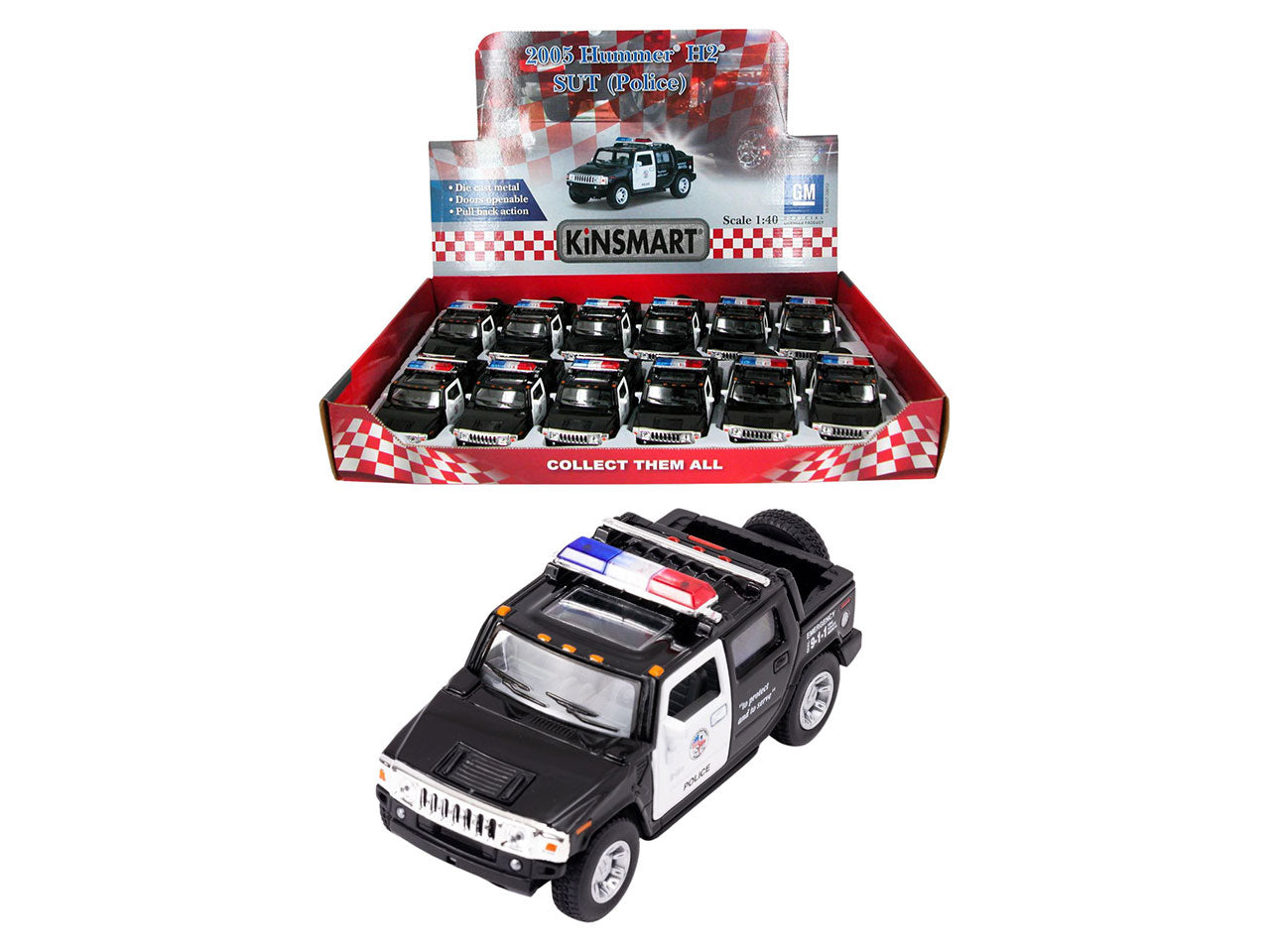 Hummer h2  police  die cast