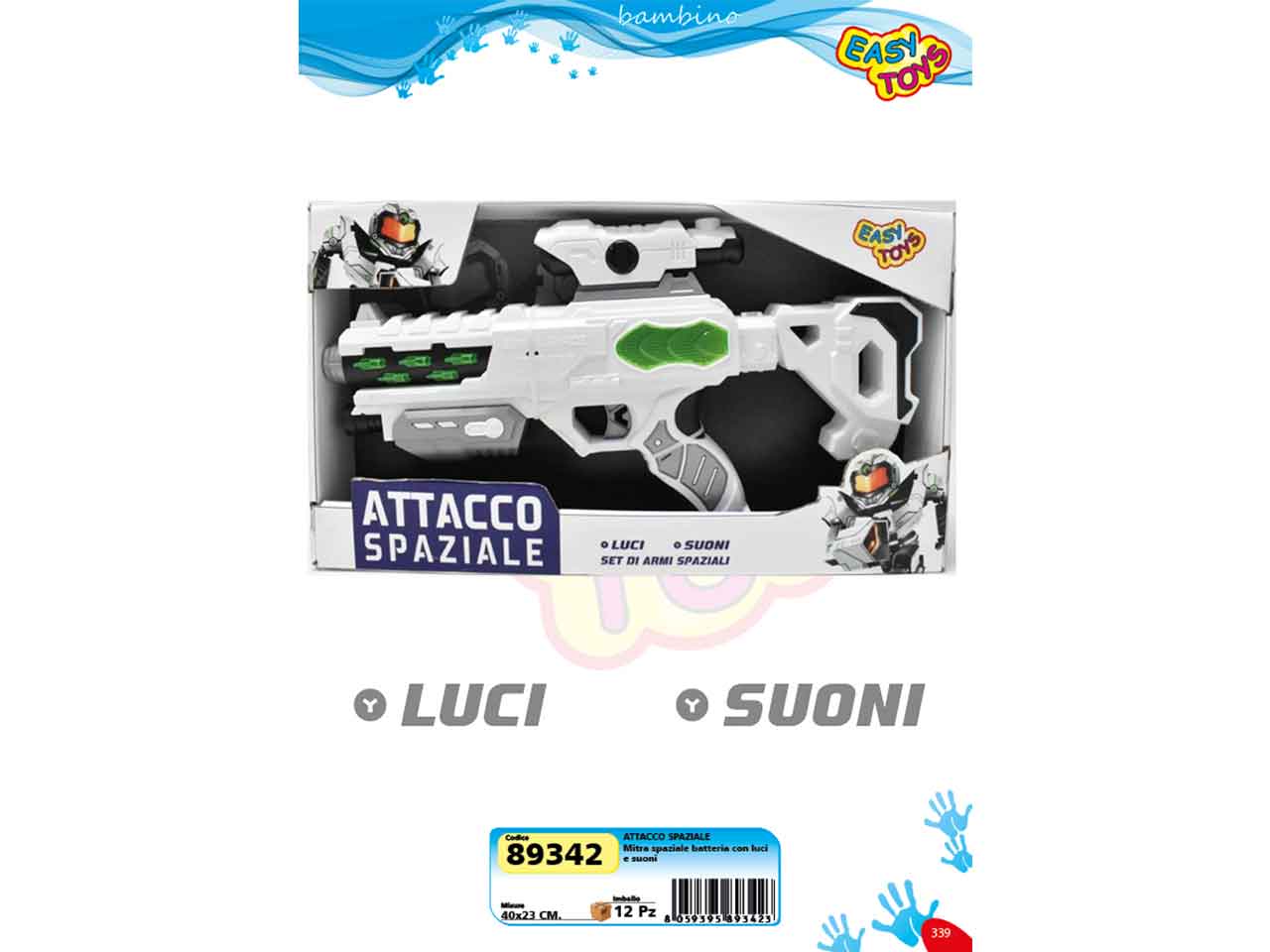 Mitra spaziale con luci e suoni