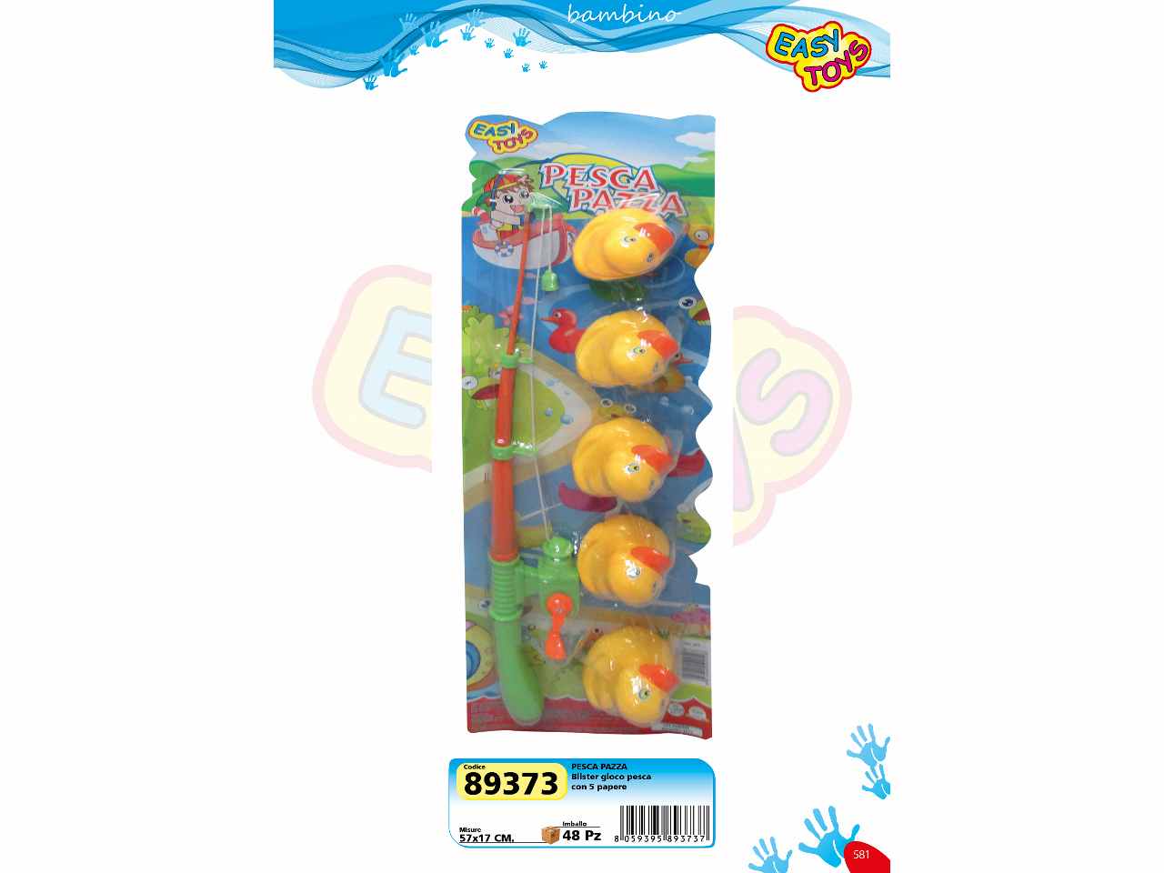 Set "pesca pazza" c/5 papere  89373