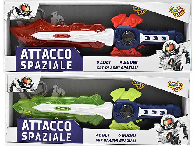 Spada spaziale con luci e suoni in 2 assortimenti