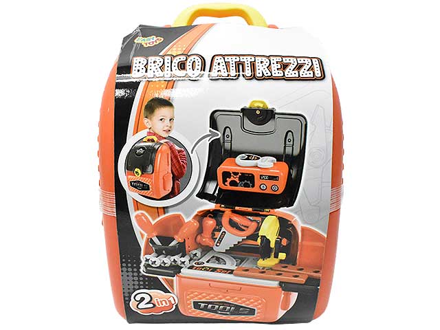 Zainetto con accessori da falegname