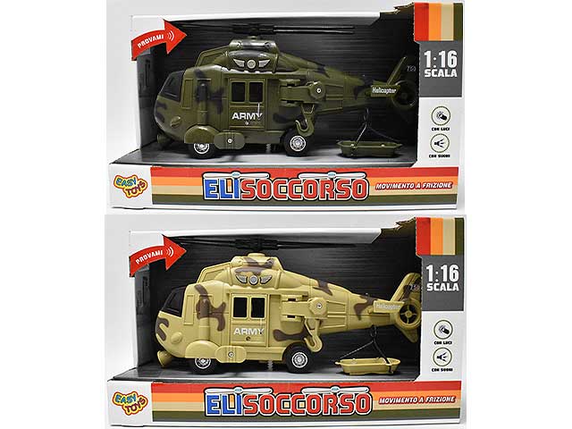Elicottero militare c/luci/suoni 89650