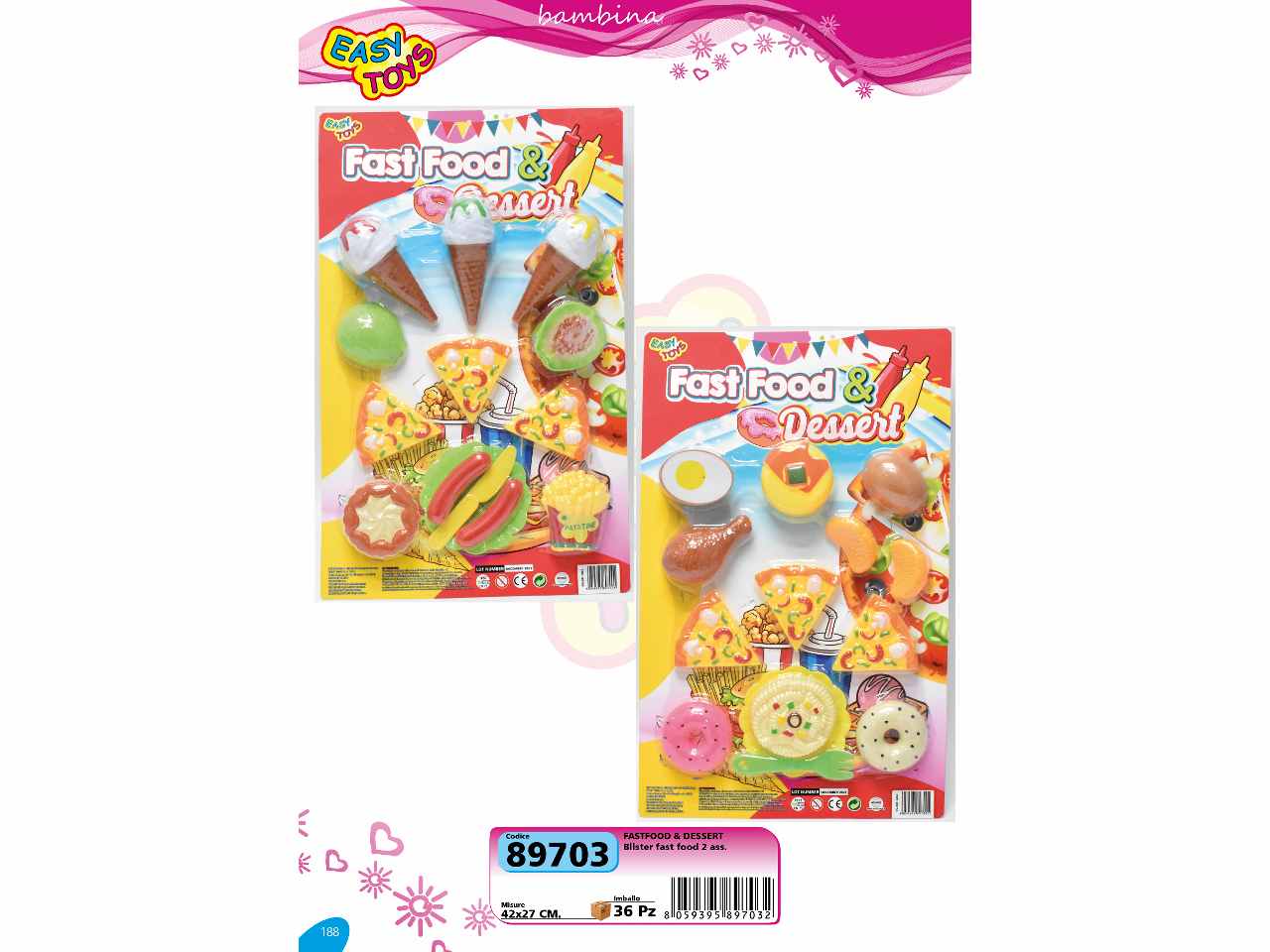 Set fastfood  dessert    89703