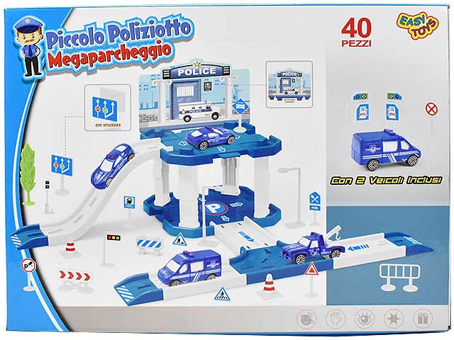 Mega parcheggio della polizia