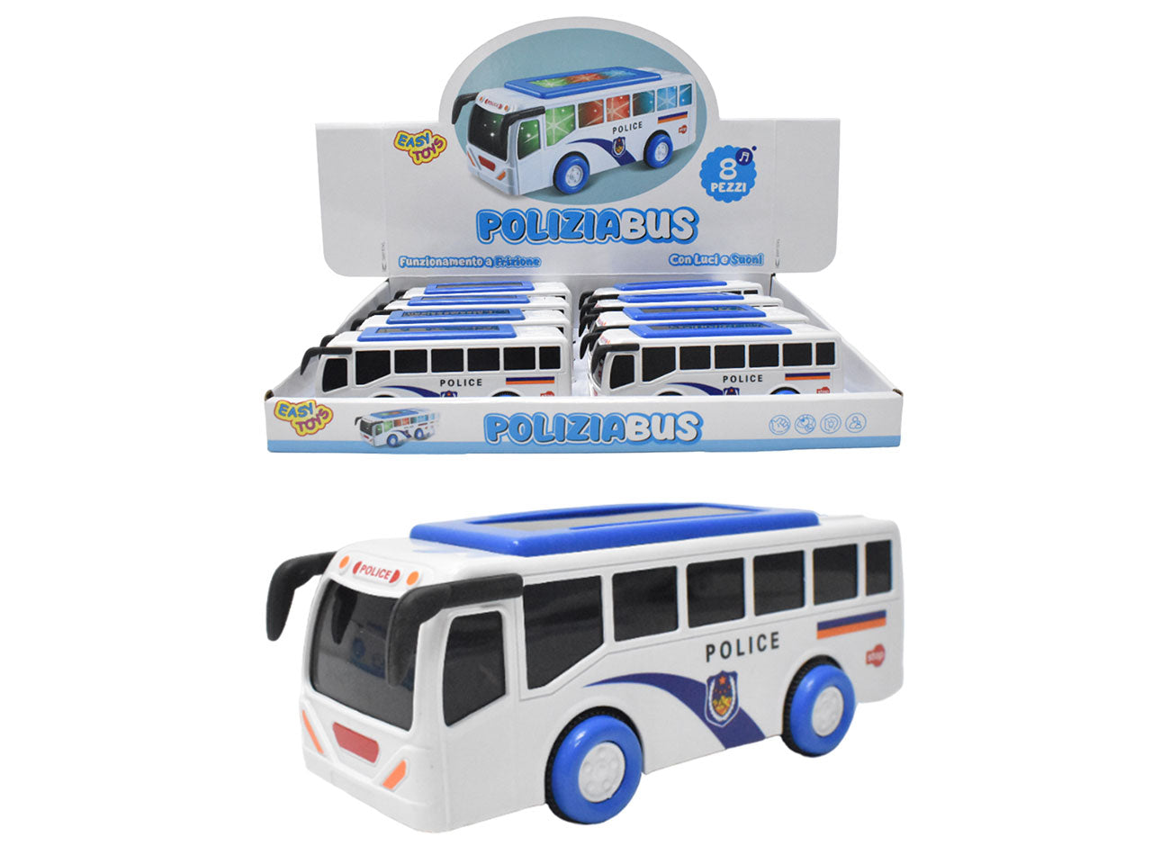 Bus polizia con frizione luci e suoni