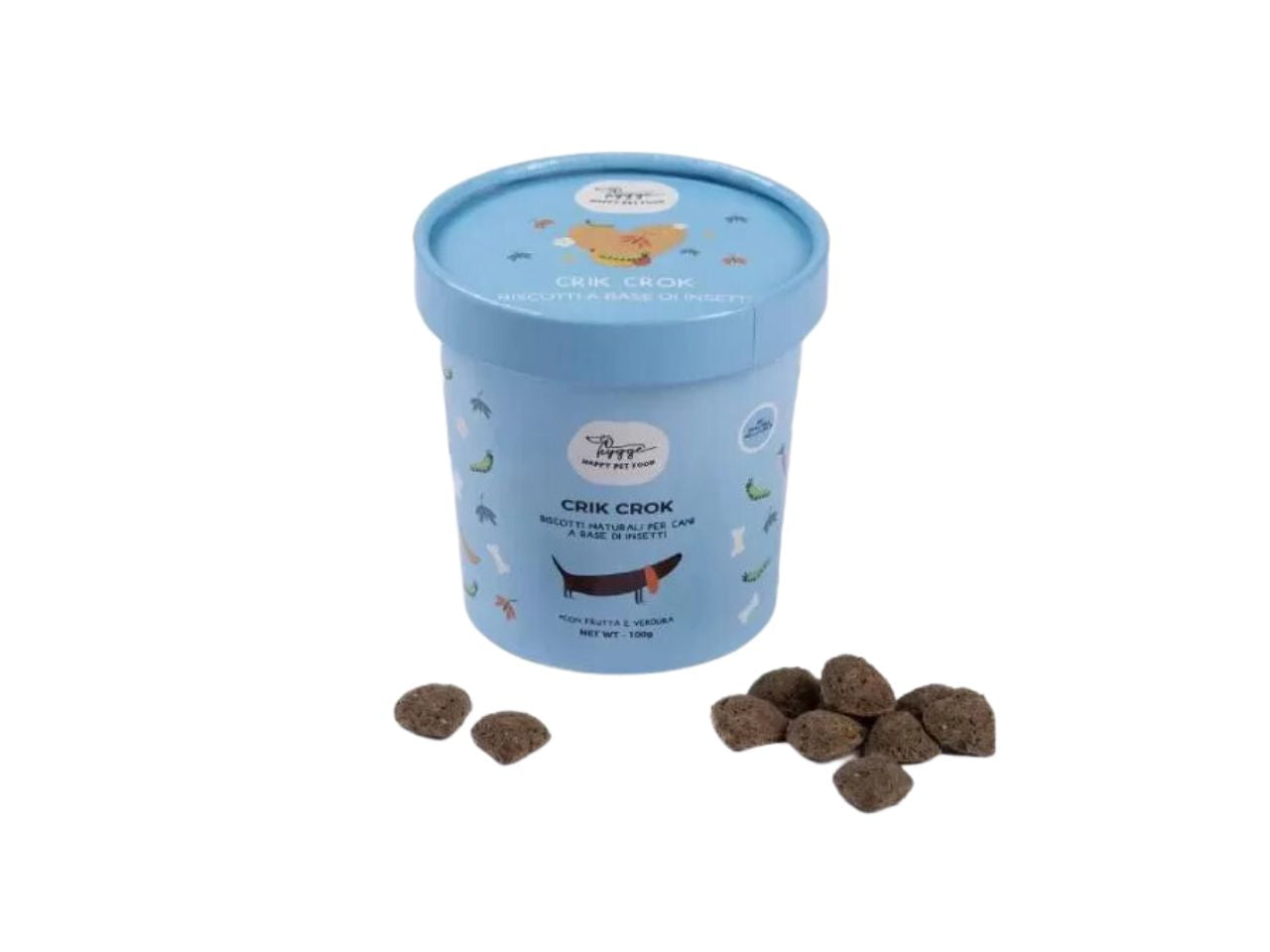 Hygge cric croc biscotti a base di farine di insetti per cani confezione da 100gr