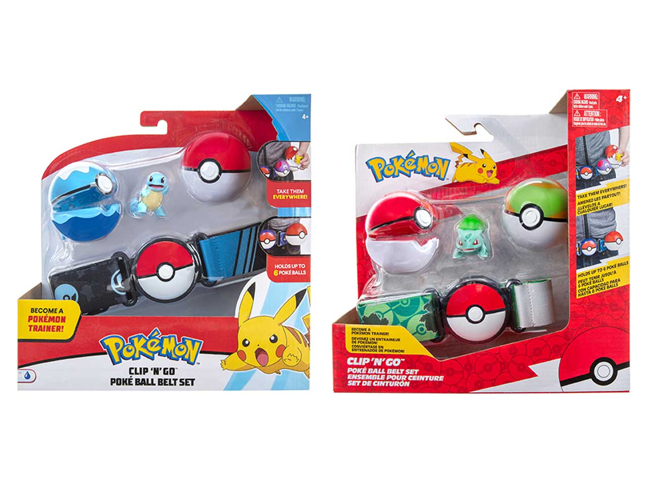 Pokémon clip 'n' go poké ball set cintura