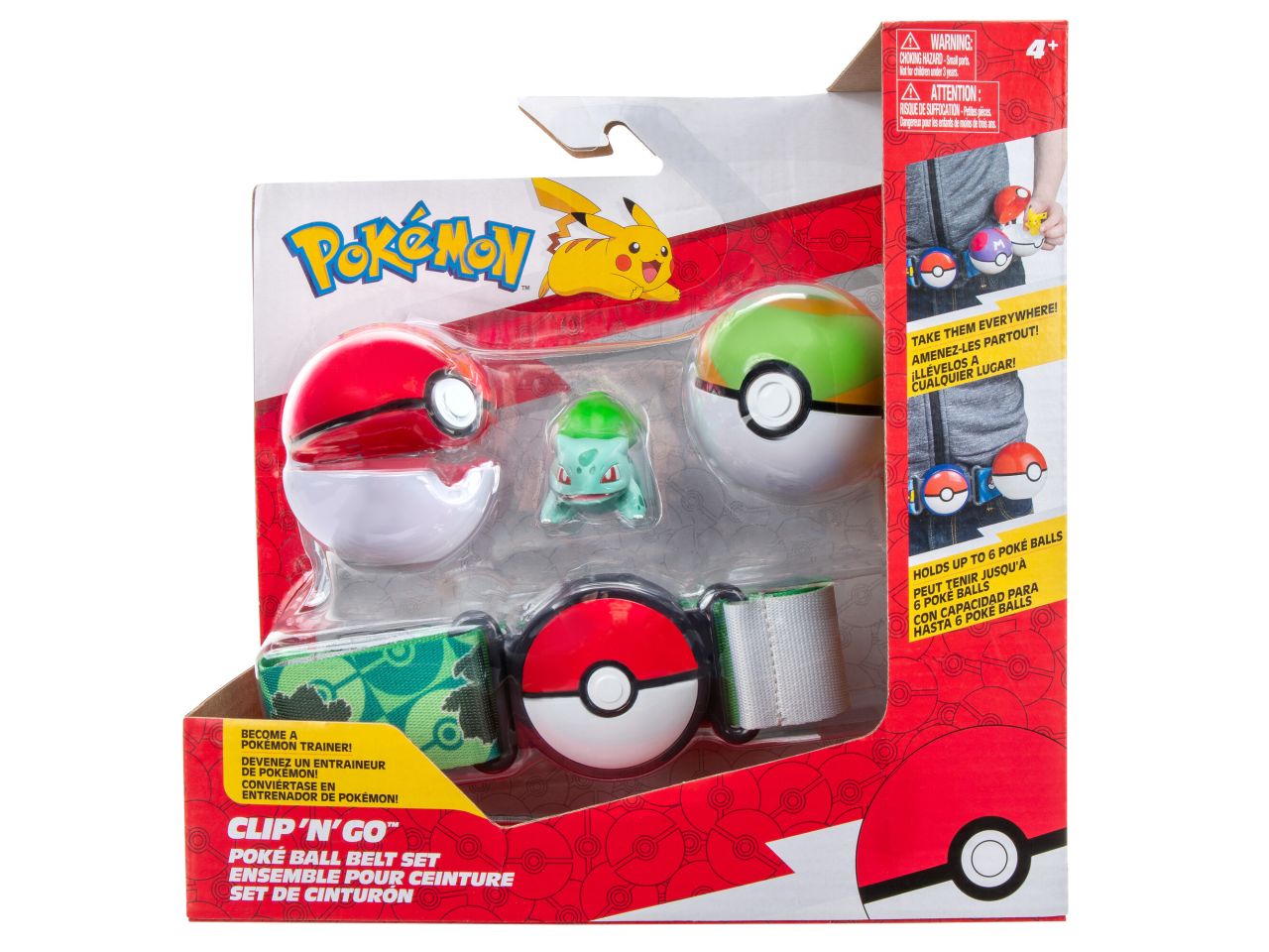 Pokémon clip 'n' go poké ball set cintura