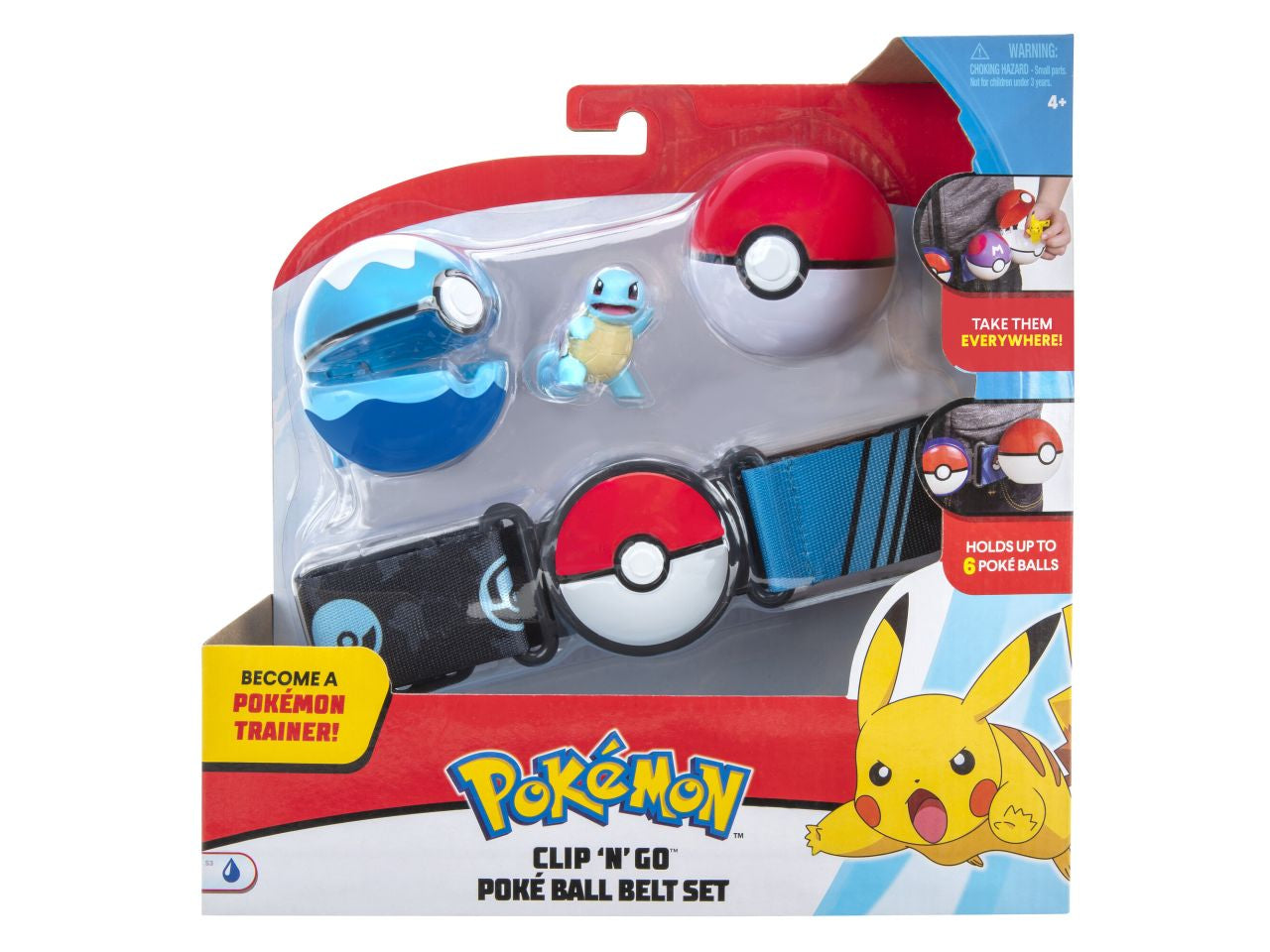 Pokémon clip 'n' go poké ball set cintura