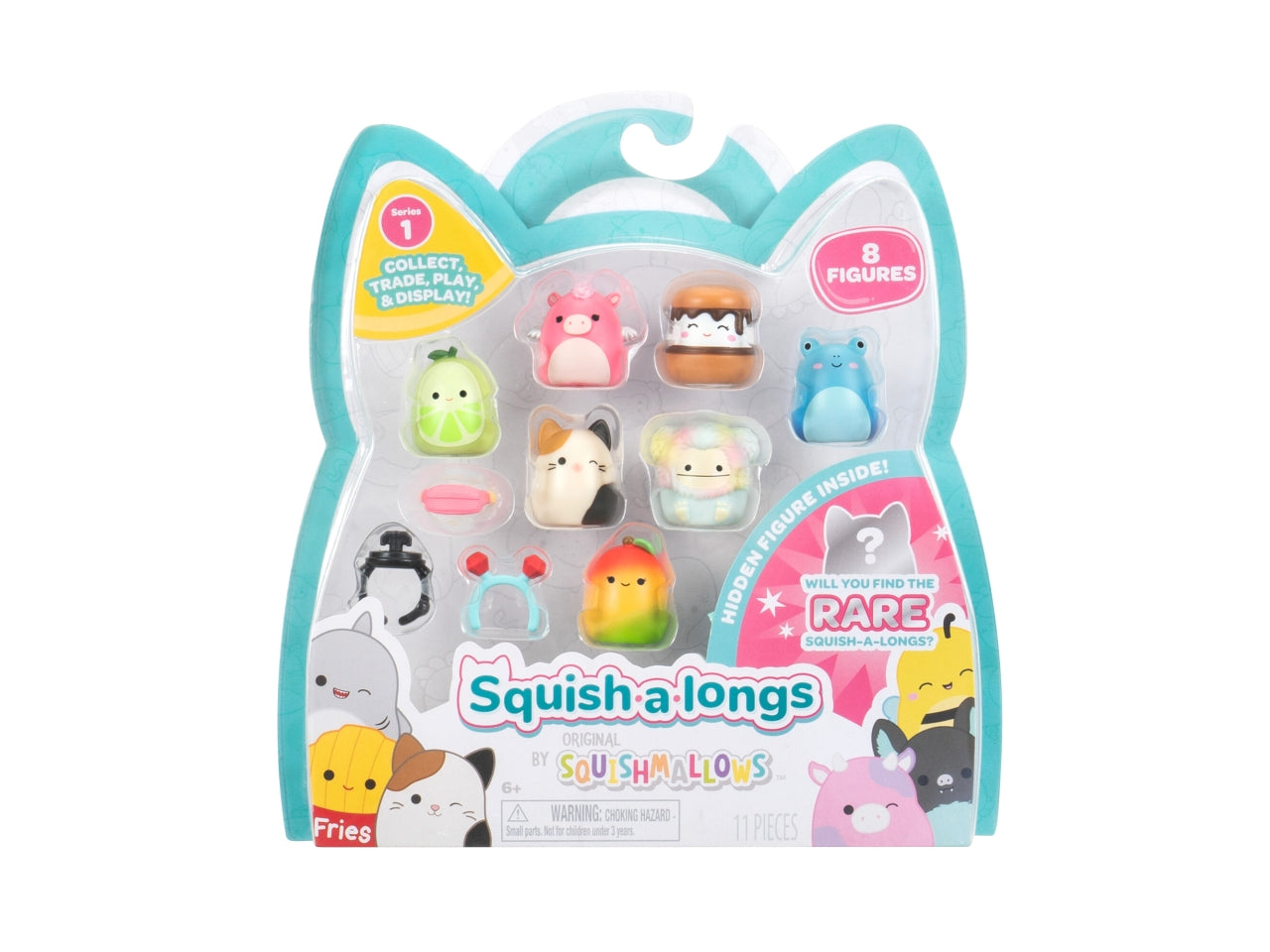 Squish a long  pack 8 personaggi e 2 accessori | Rei Toys