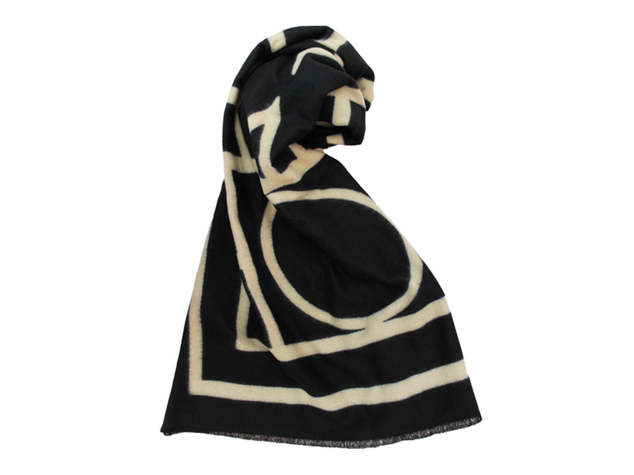 Sciarpa nera e beige