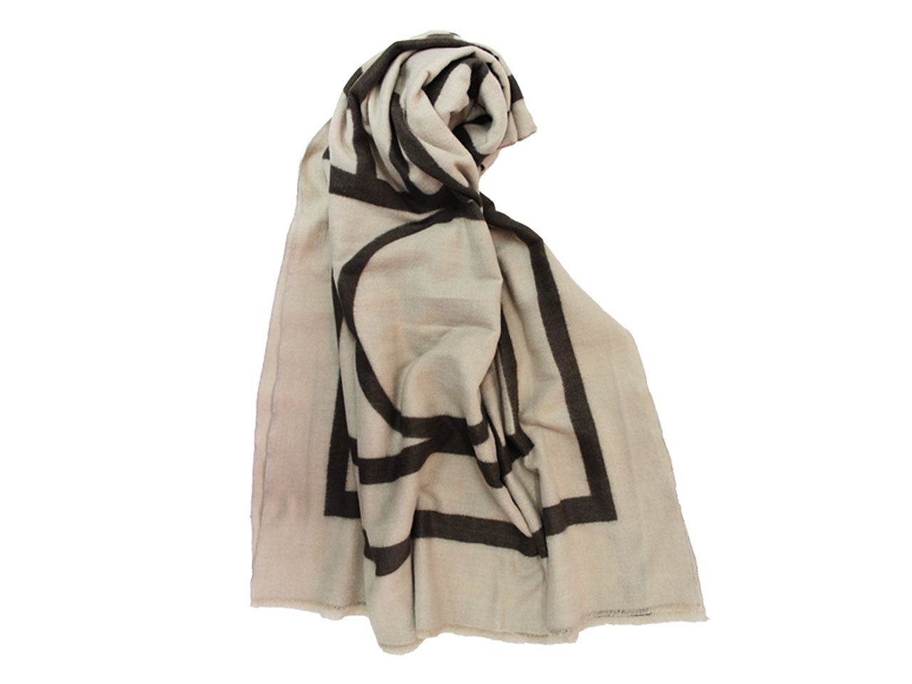 Sciarpa nera e beige