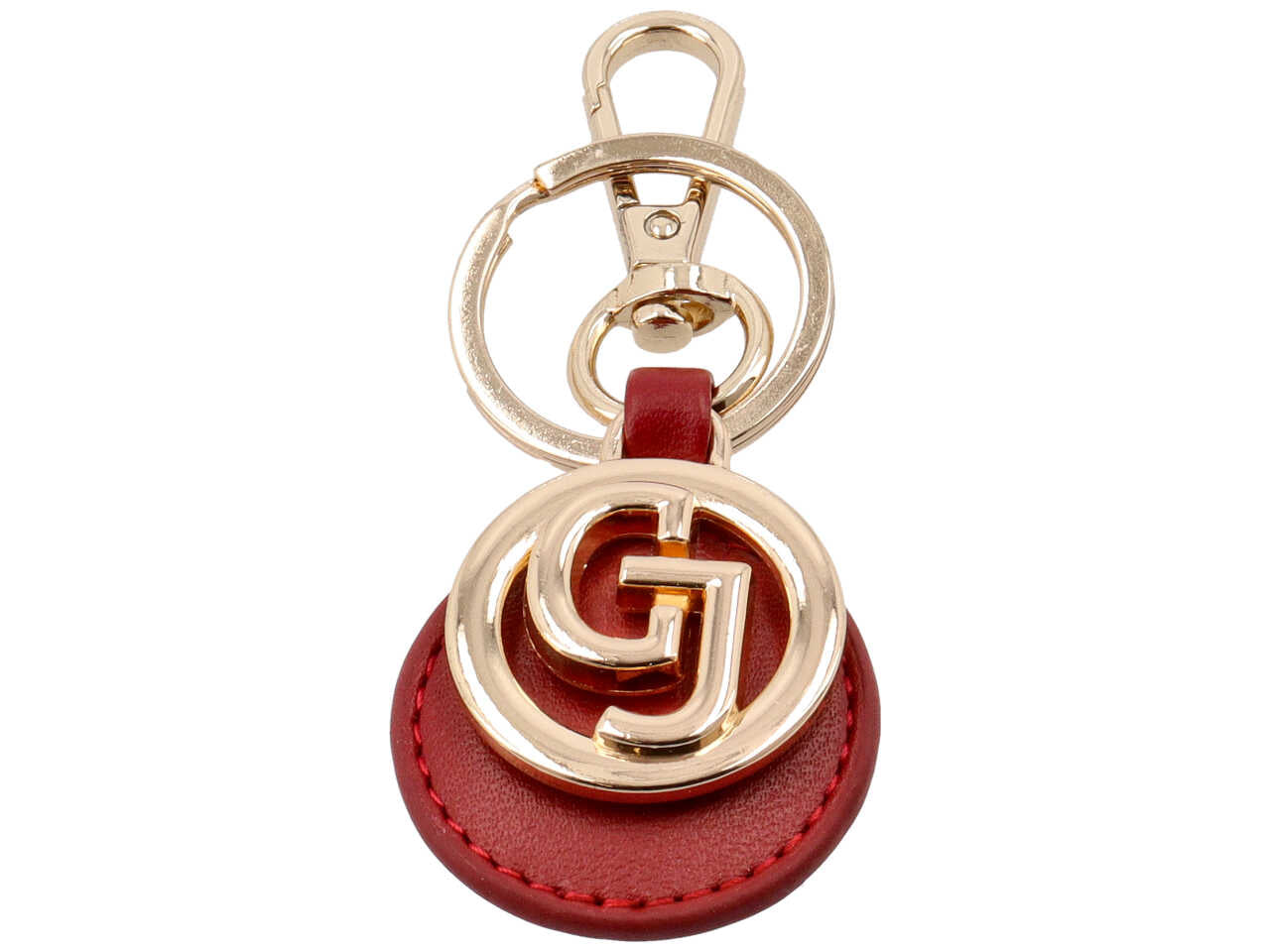Portafoglio zip around con portachiavi stella collection rosso scuro 100% polyurethane