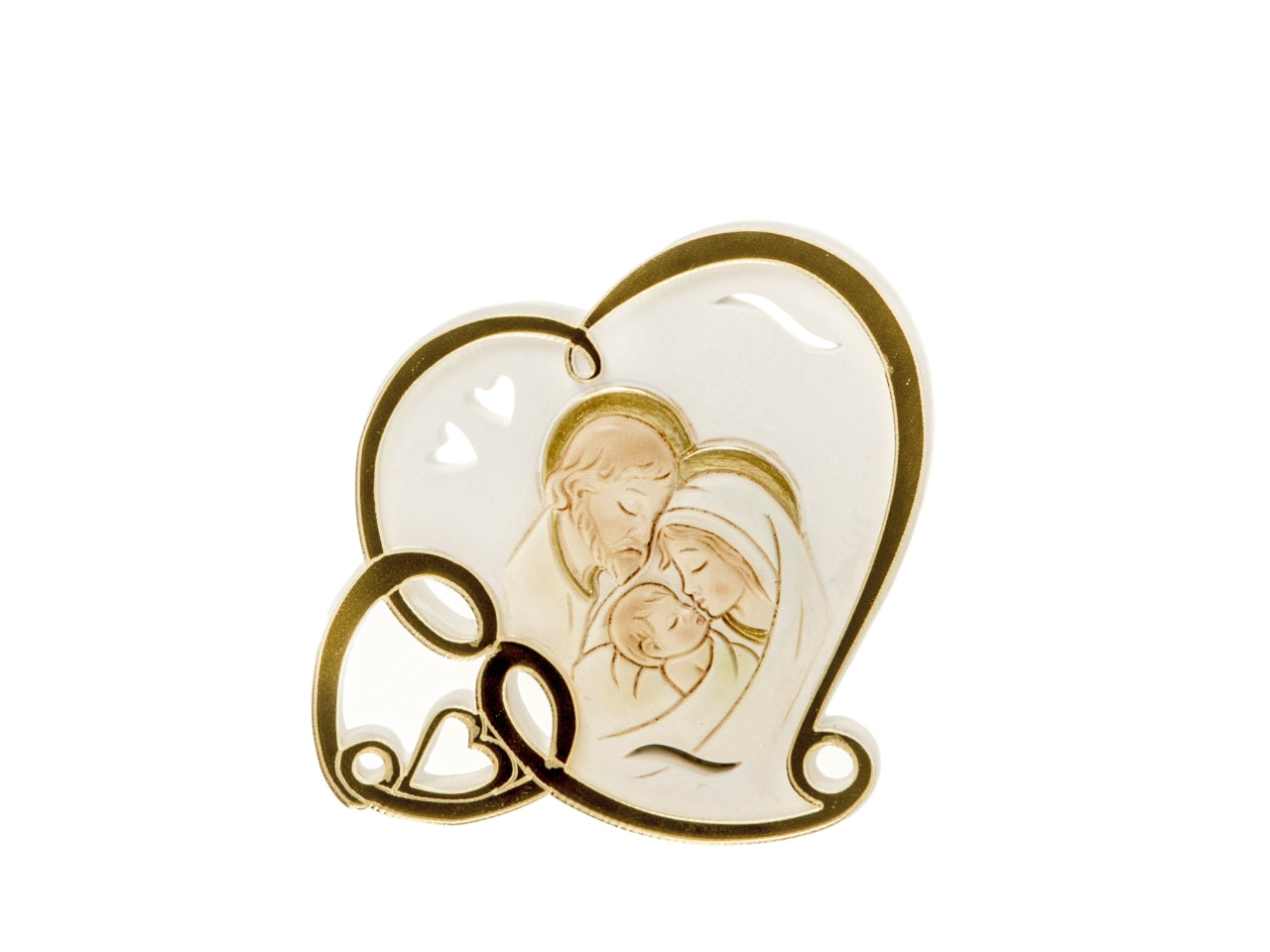 Golden icona famiglia misura h.8cm