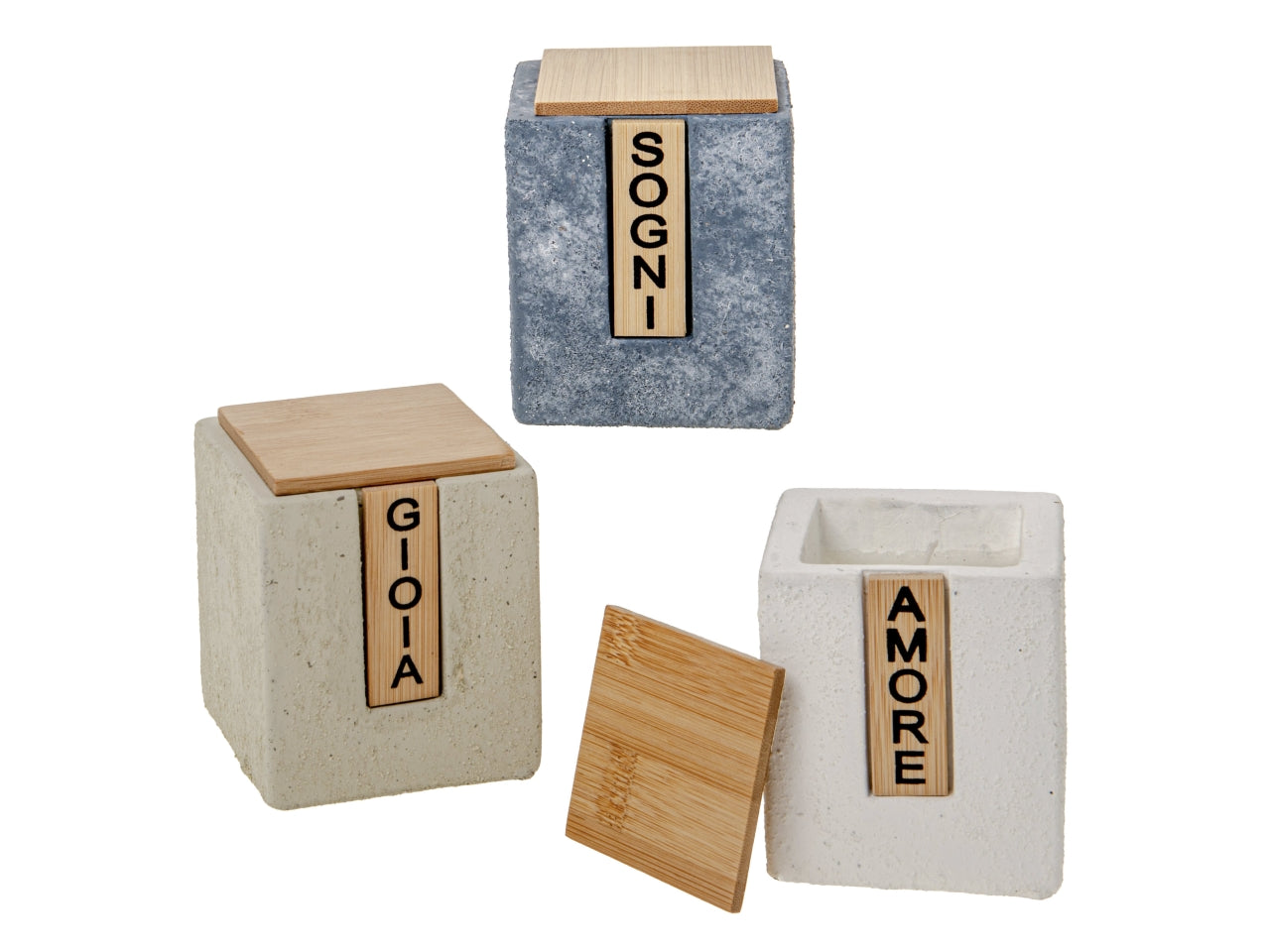 Ecrit porta candela misura 7xh.8,5cm in 3 assortimenti