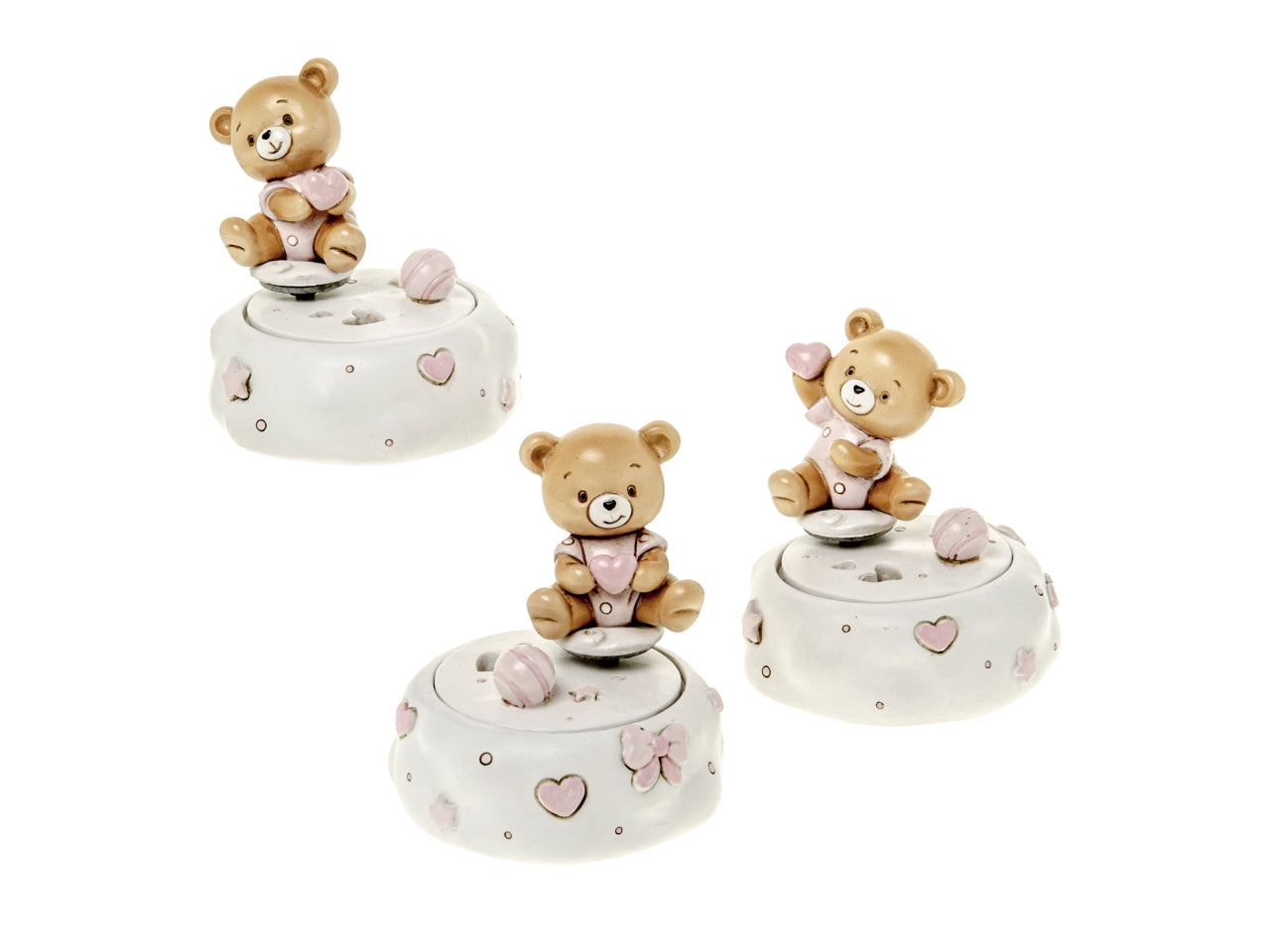 Buby carillon rosa misura d.8xh.9cm in 3 assortimenti