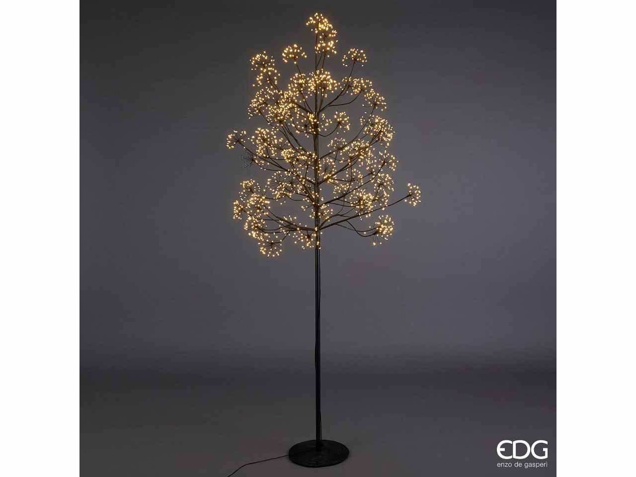 Albero faggio con 2016led h.210cm nero