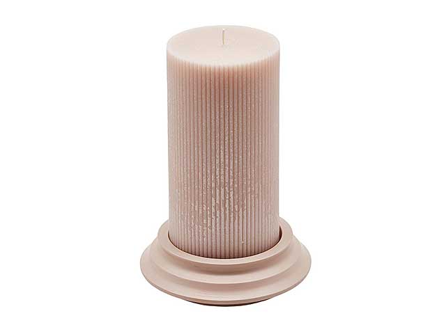 Linea dorica candela rosa h20cm 613702,51