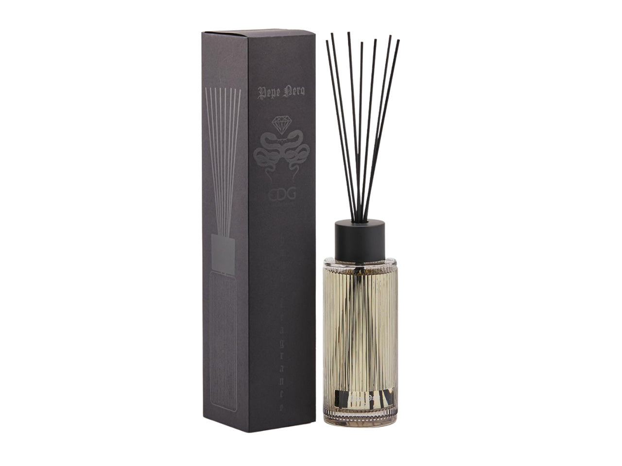 Diffusore con bacchette snake pepe nero 1200ml 550302