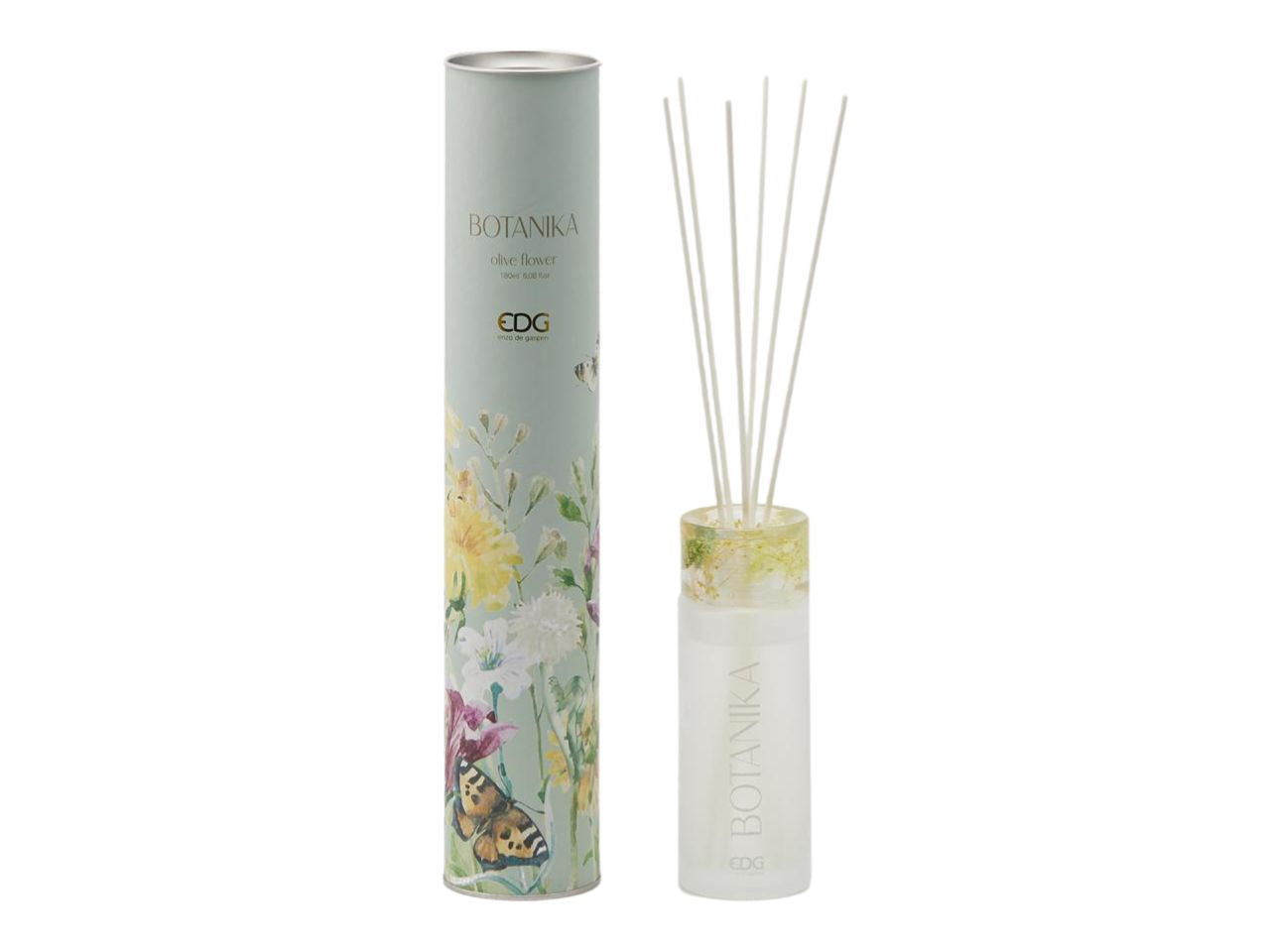 Profumatore ai fiori di olivo linea botanika 180ml h.17cm