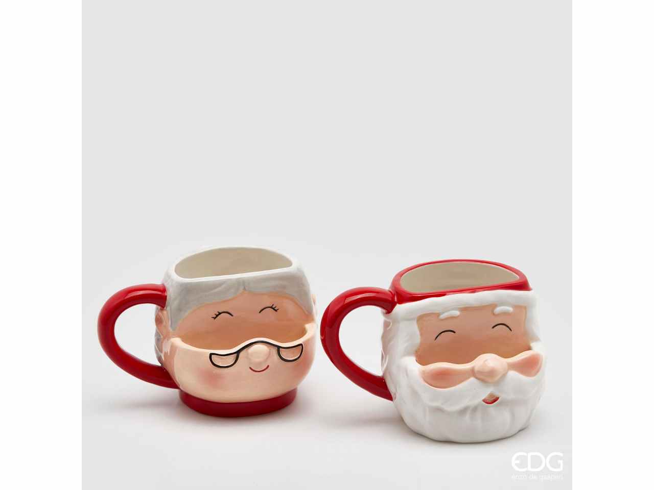 Tazza babbo natale +mamma natale h.10cm
