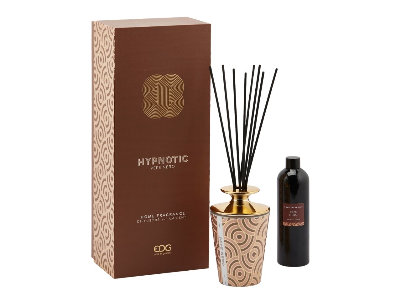 Diffusore hypnotic con bacchette 400ml fragranza pepe nero 400ml