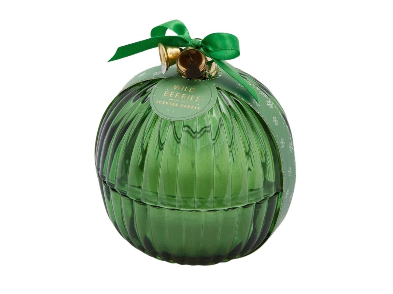 Candela a sfera in vetro misura h.11,5xd.11cm colore ambra