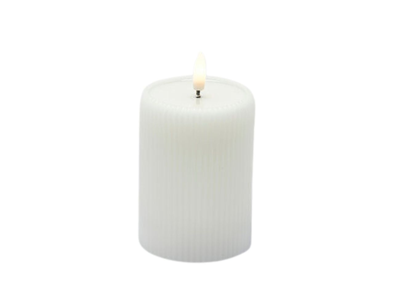 Candela led lounge moccolo h.10xd.7,5cm ip20 bianca