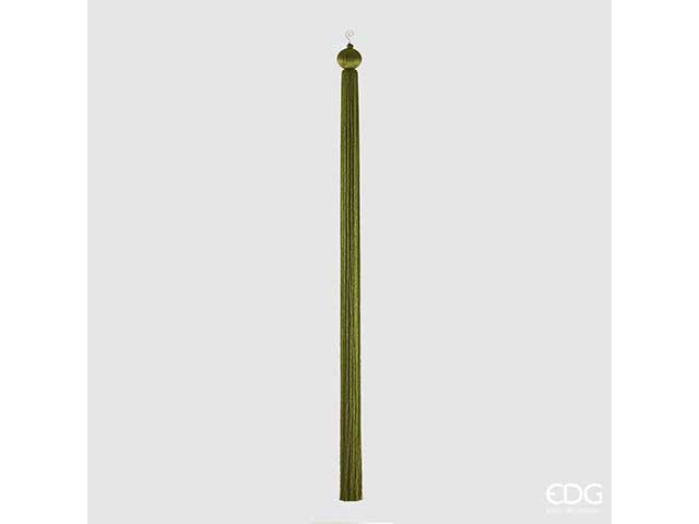 Pendente natalizio nappa frangia verde 150x7,5cm