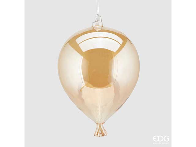 Palloncino vetro 27x18cm oro 683446,01