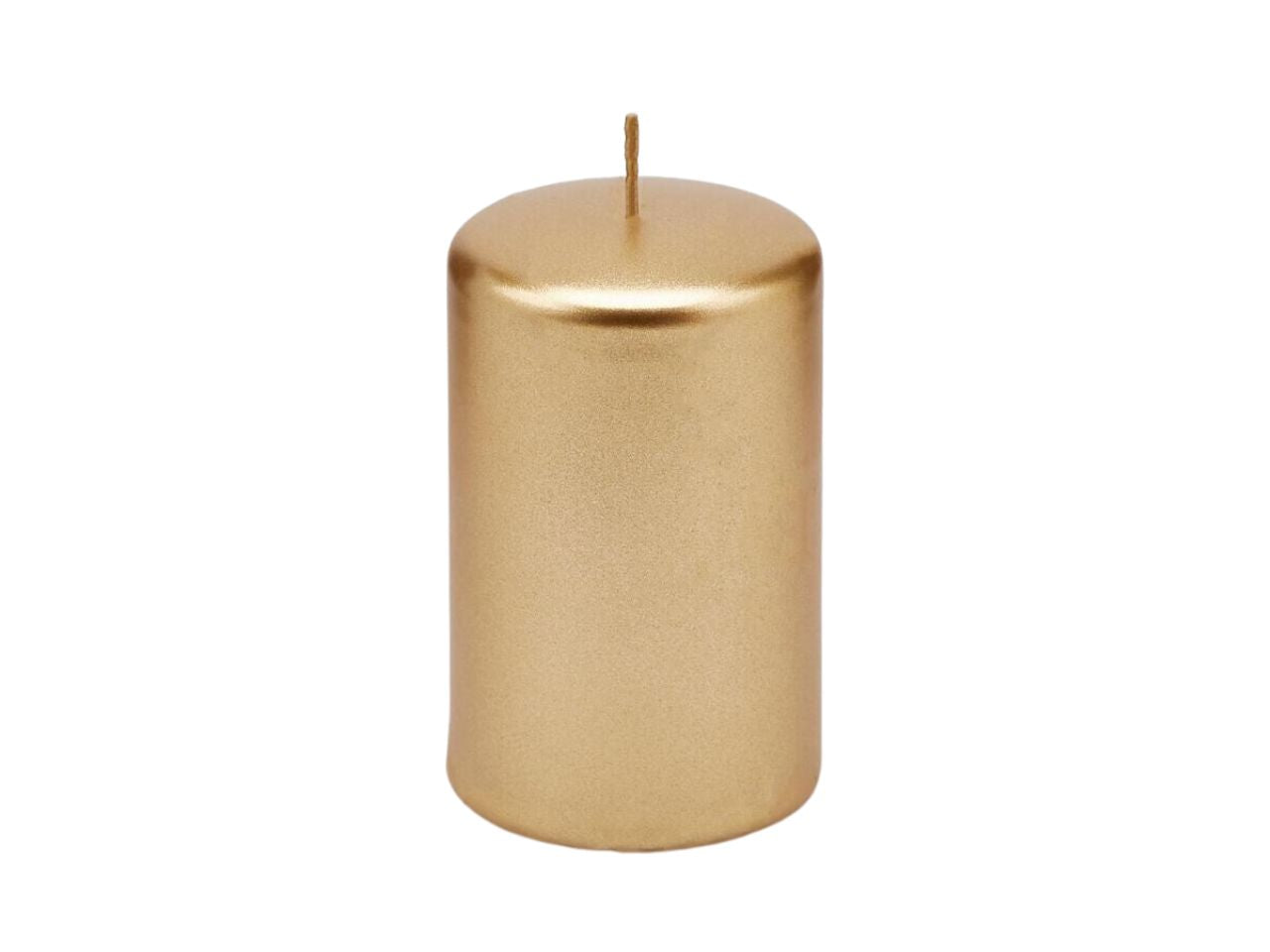 Candela moccolo misura h.10xd.6cm colore oro
