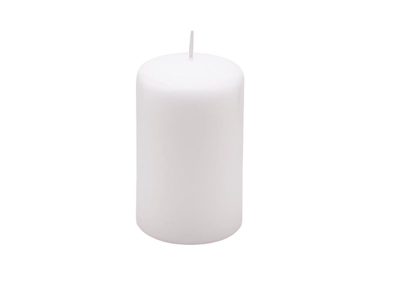 Candela moccolo 10x6cm bianca 613554.10