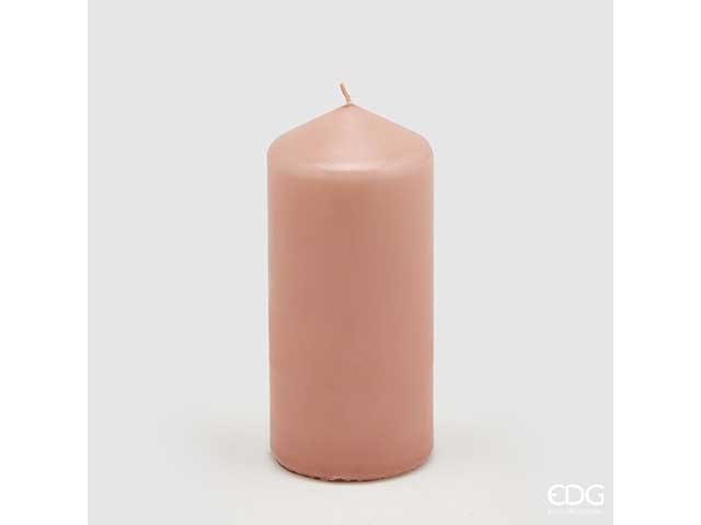Candela moccolo 15x6.8cm rosa 613557.53