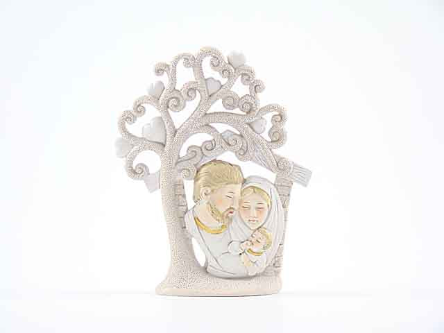 Albero glitter famiglia 16cm 049672
