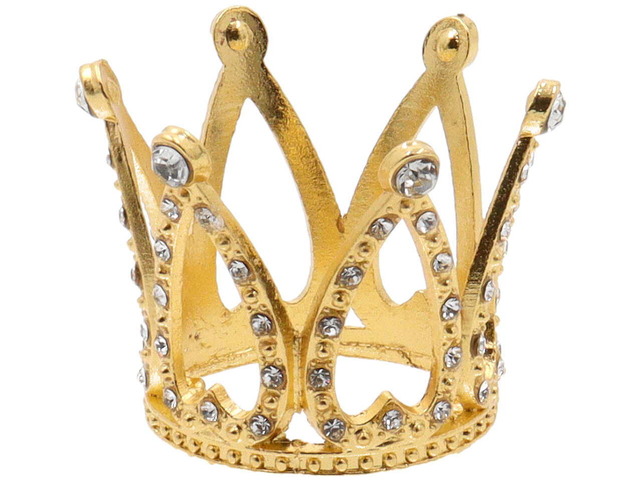 Corona metallo 3,3x3,5cm oro ck8521