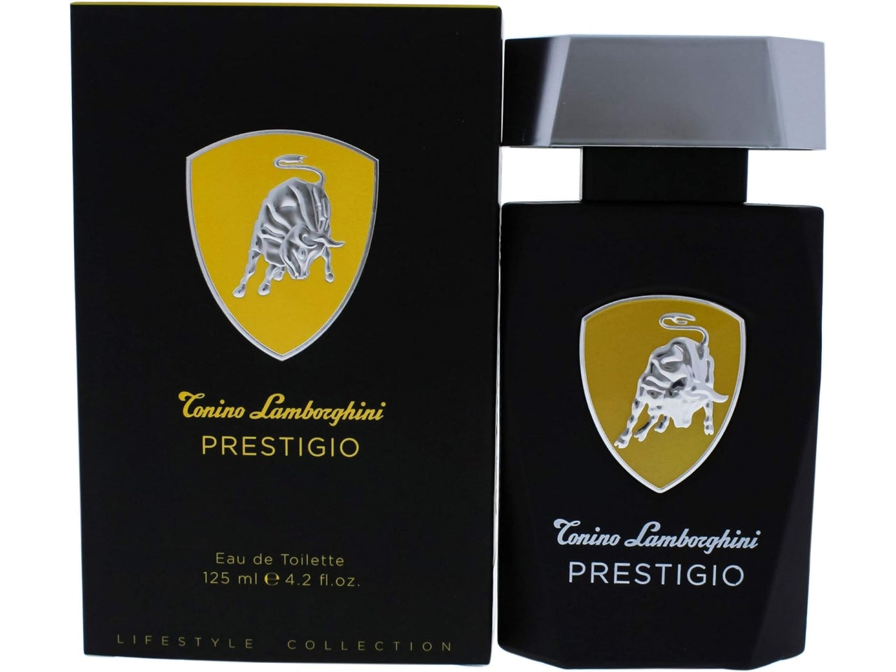 Profumo da uomo Lamborghini Prestigio, eau de toilette ambrato 125 ml