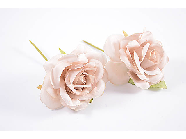 Fiore rosa panna 8x13,5 ck8107 6pz pn