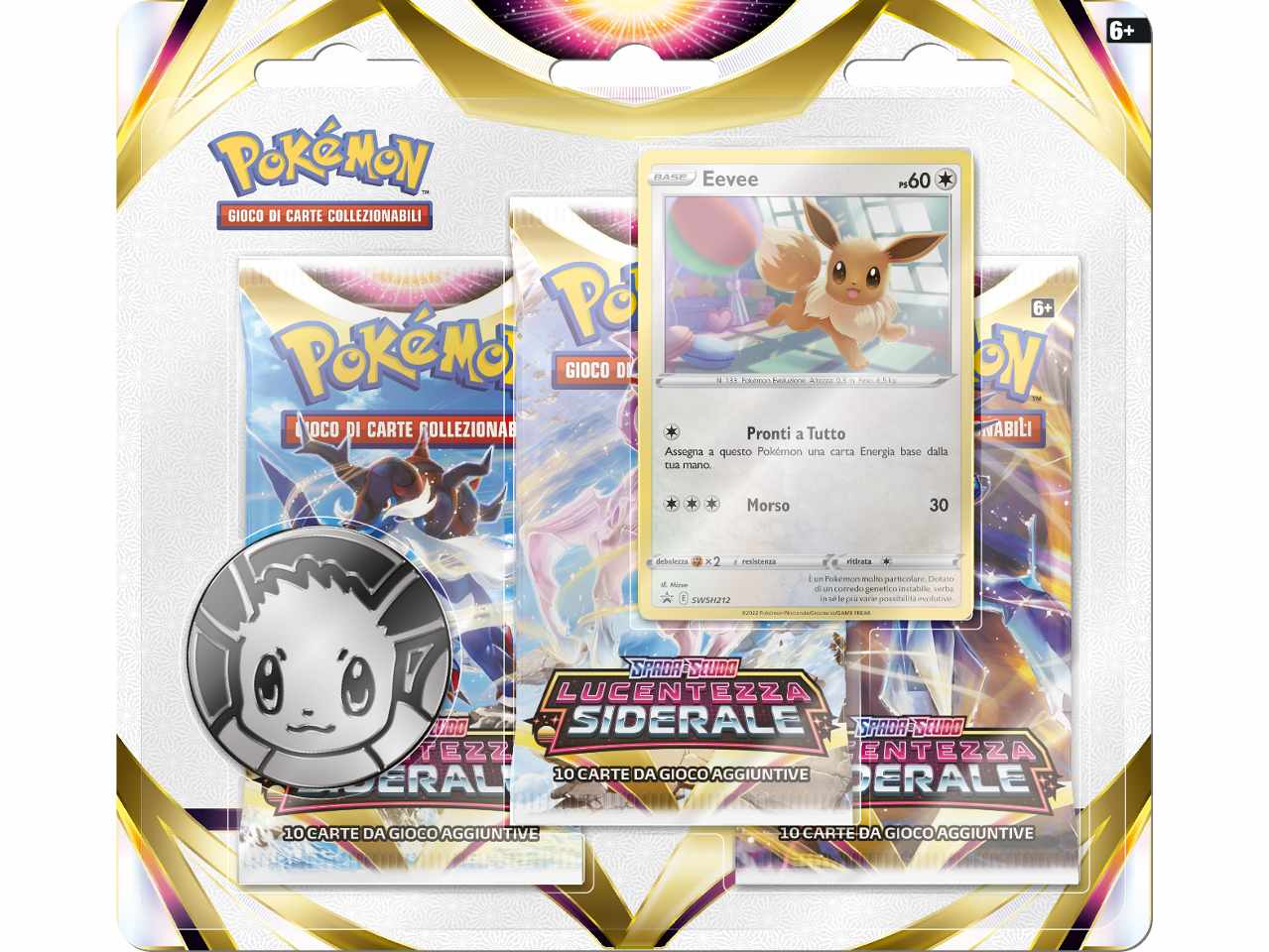 Carte Pokémon Blister Spada e Scudo Lucentezza Siderale- Evee/Sylveon - Game Vision