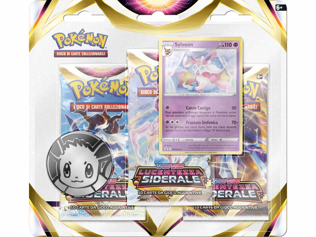 Carte Pokémon Blister Spada e Scudo Lucentezza Siderale- Evee/Sylveon - Game Vision