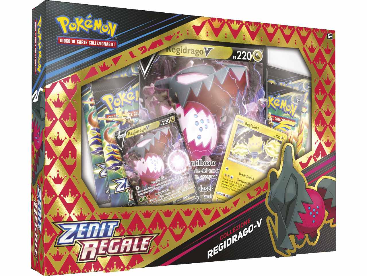 Scatola Carte Pokémon Spada e Scudo 12.5 Zenit Regale Regieleki V / Regidrago V - Game Vision